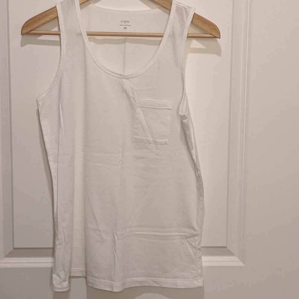 JCrew Factory White tank SIZE XS